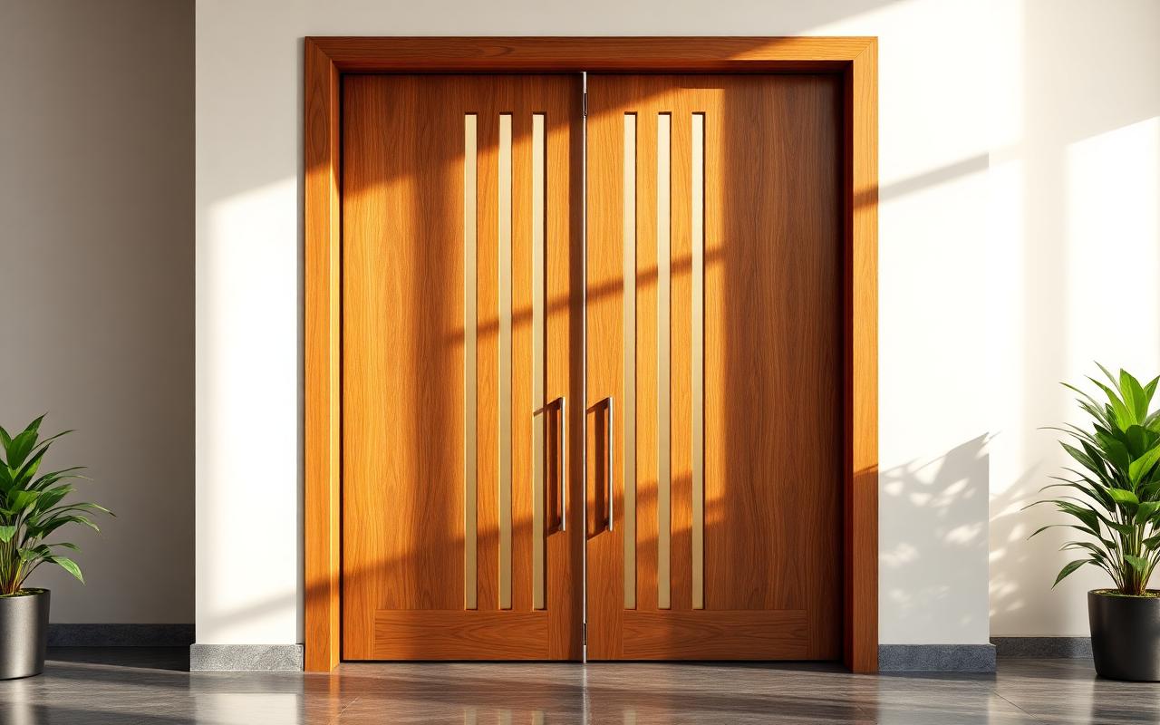 Pivot entrance door